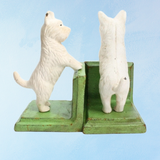 serre-livres - westie debout