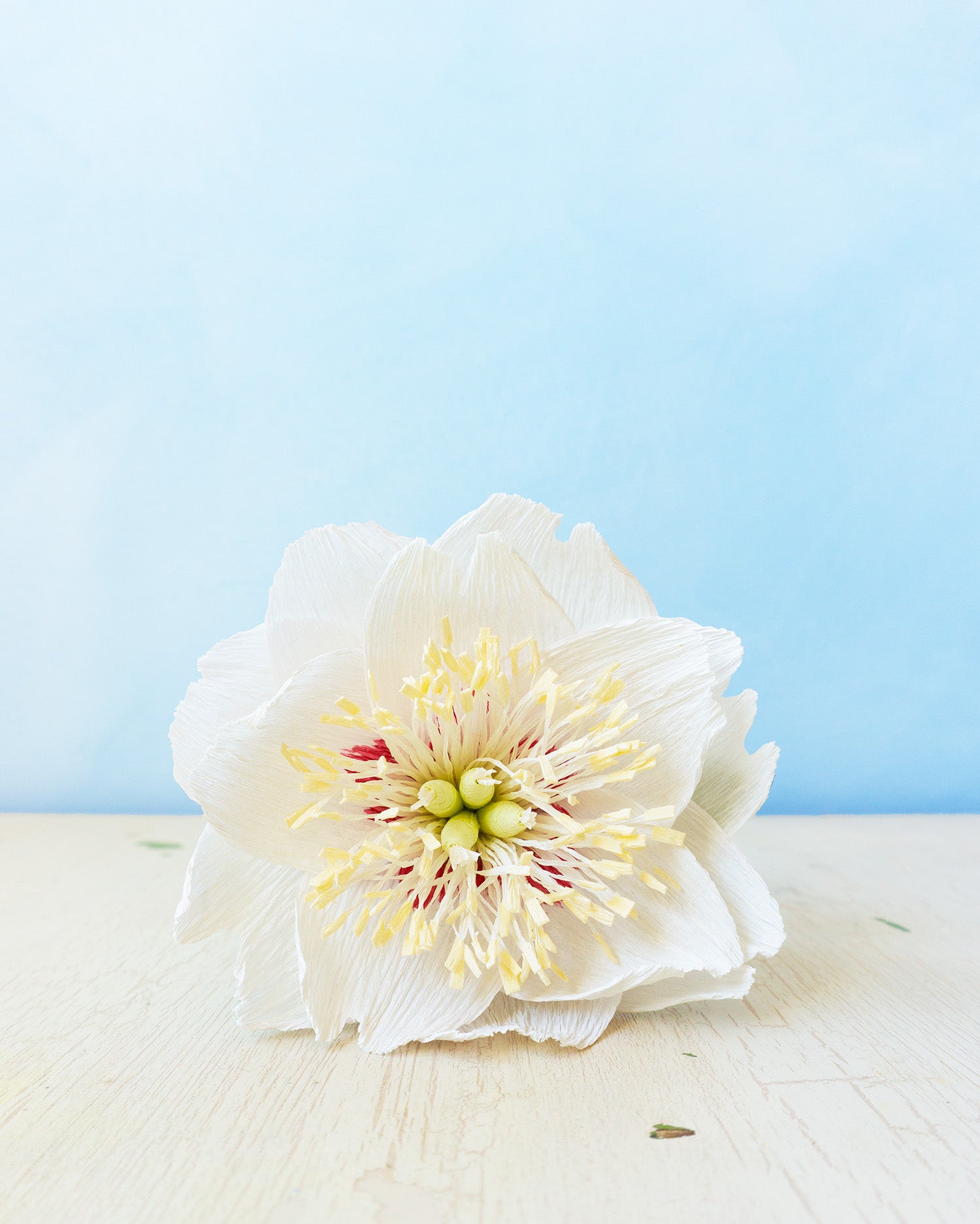 handmade paper flower - white rose
