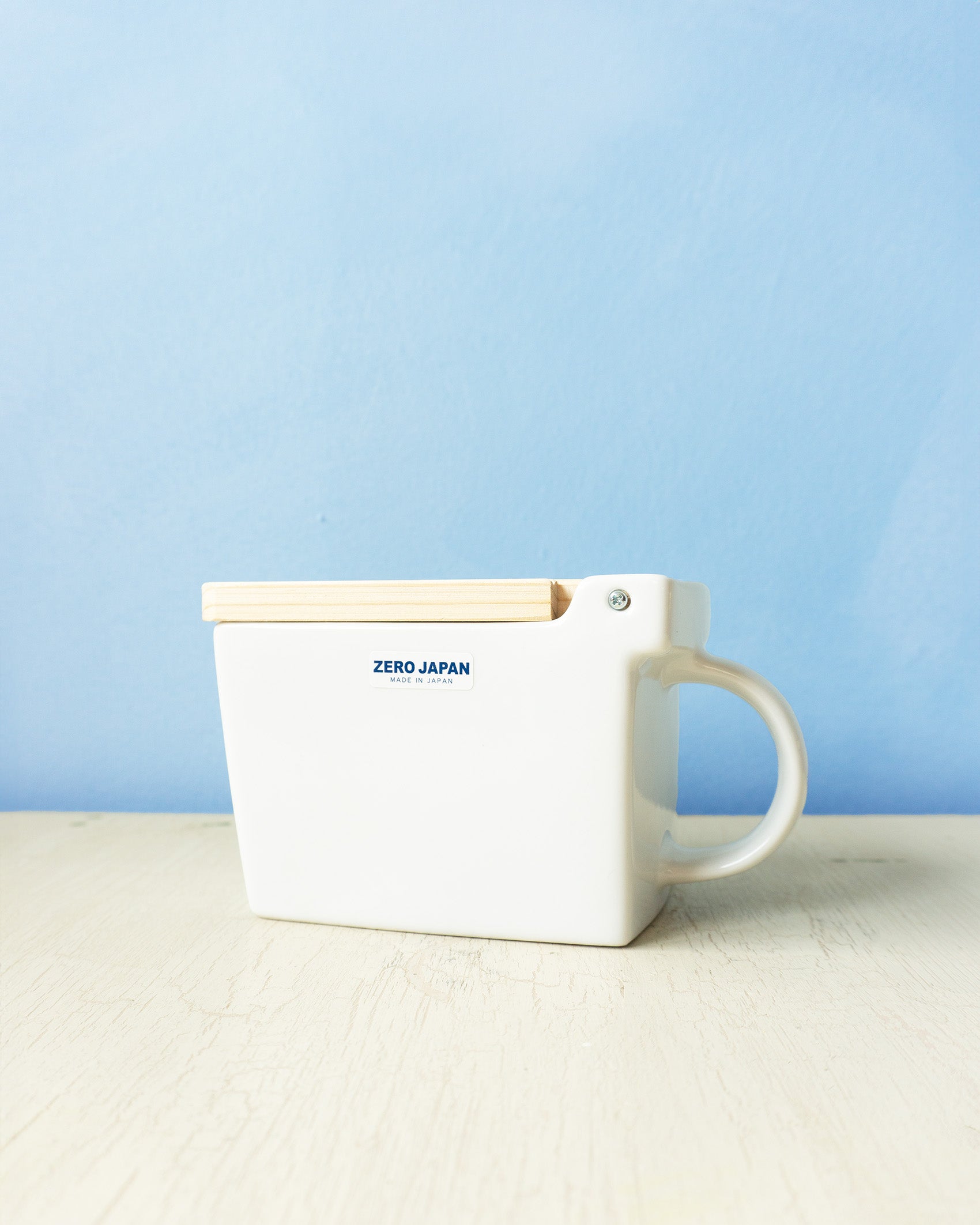 ceramic salt cellar - white