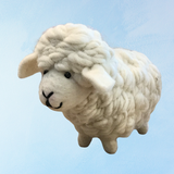 stuffed toy - wooly white sheep
