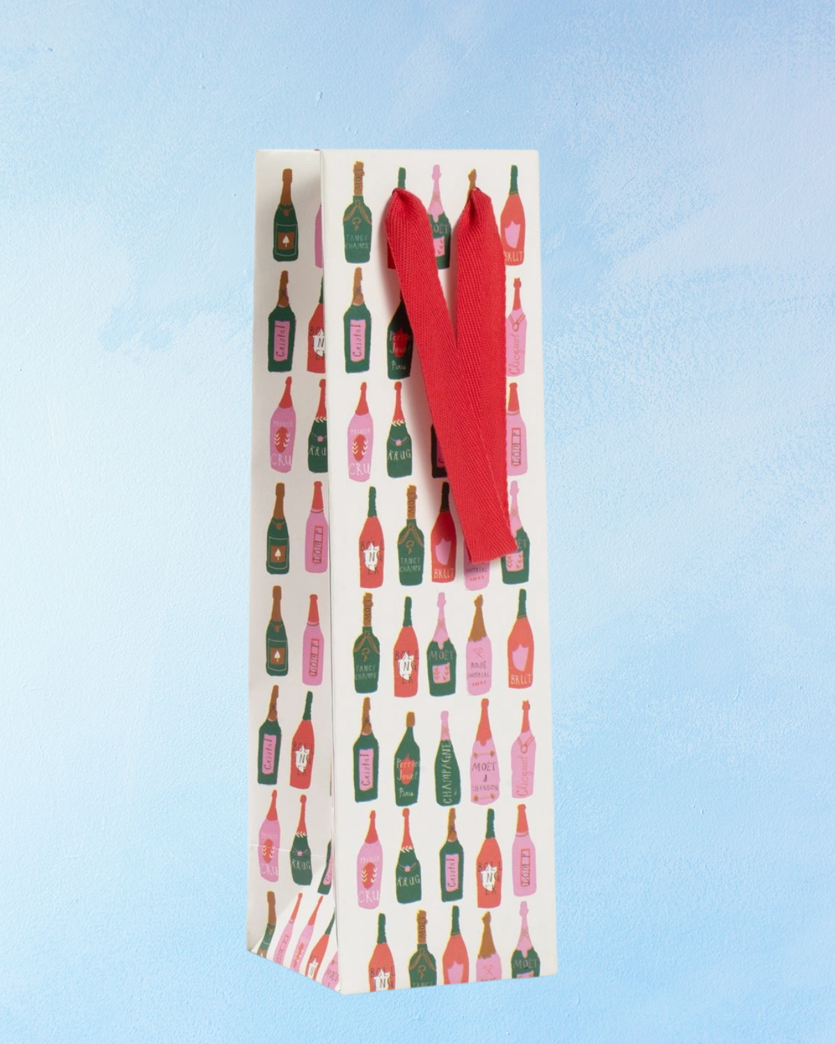 wine gift bag - let's make a toast