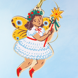 ornament - wooden winter fairy
