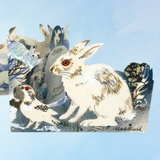 greeting card - winter wildlife concertina