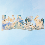 greeting card - winter wildlife concertina