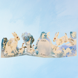 greeting card - winter wildlife concertina