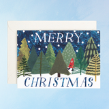 greeting card - winter woodland