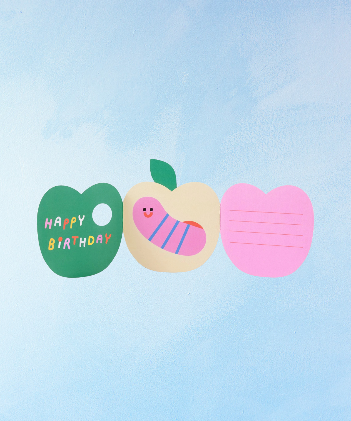 greeting card - birthday worm