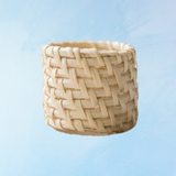 napkin ring - woven natural rattan