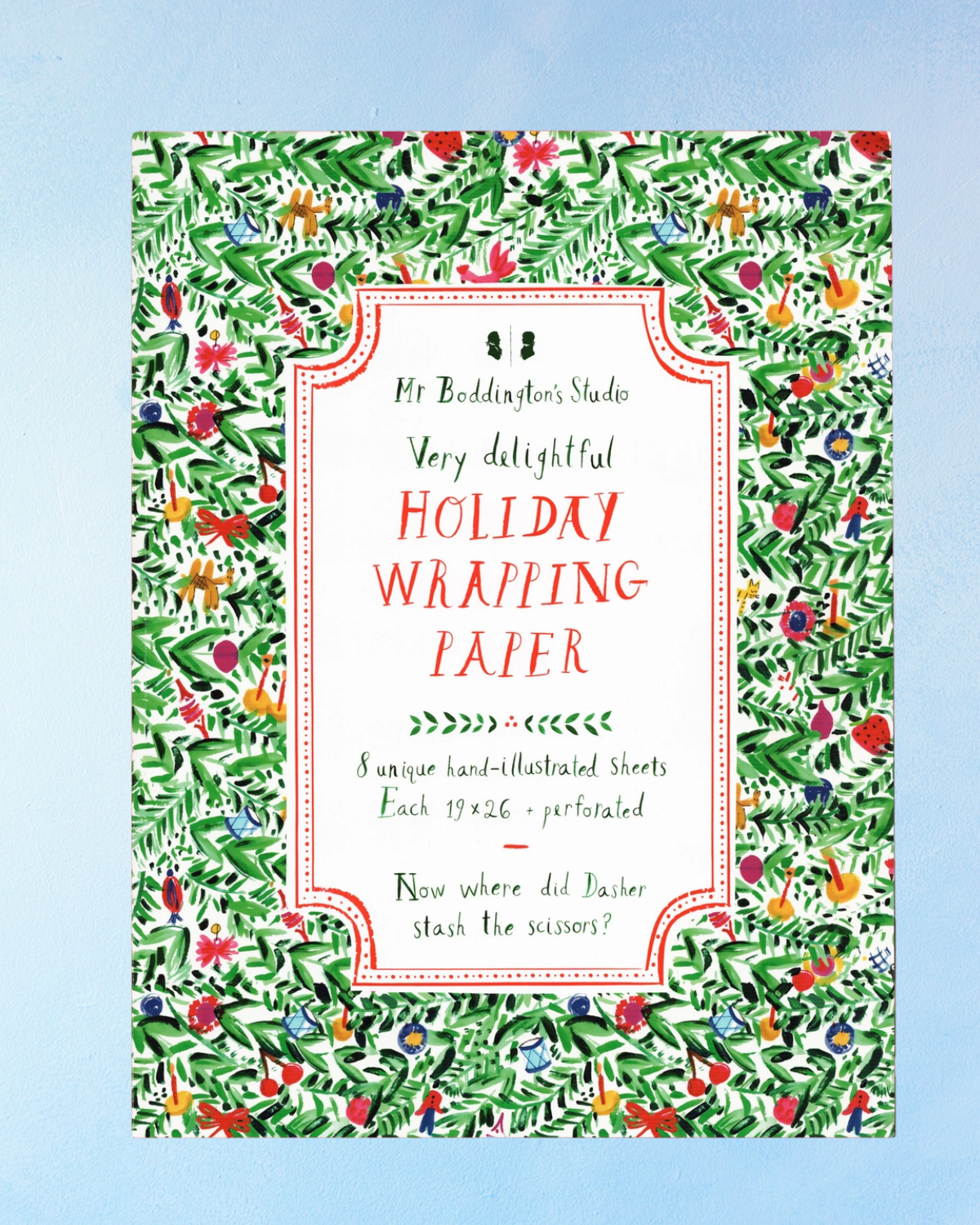 holiday wrapping paper book