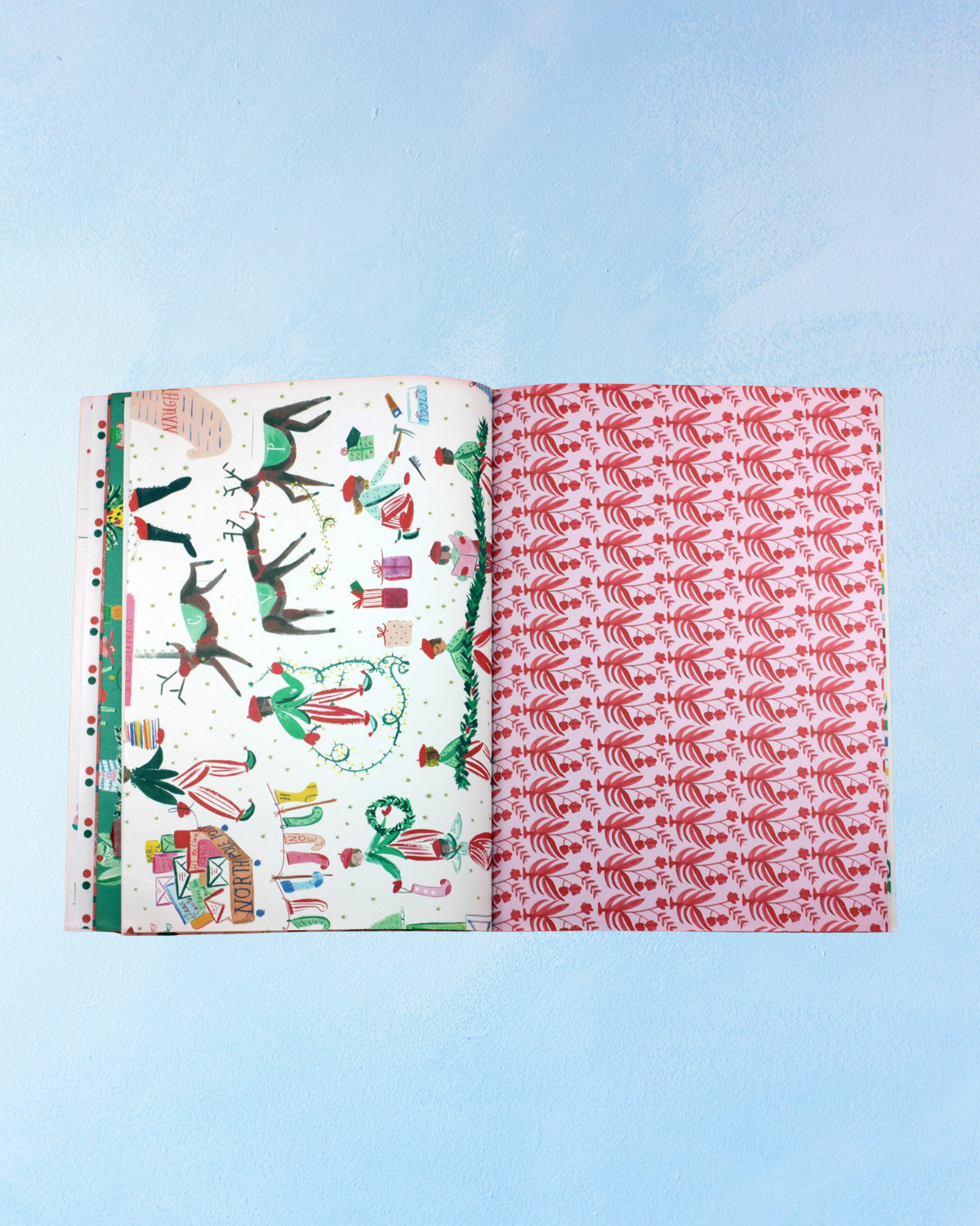 holiday wrapping paper book