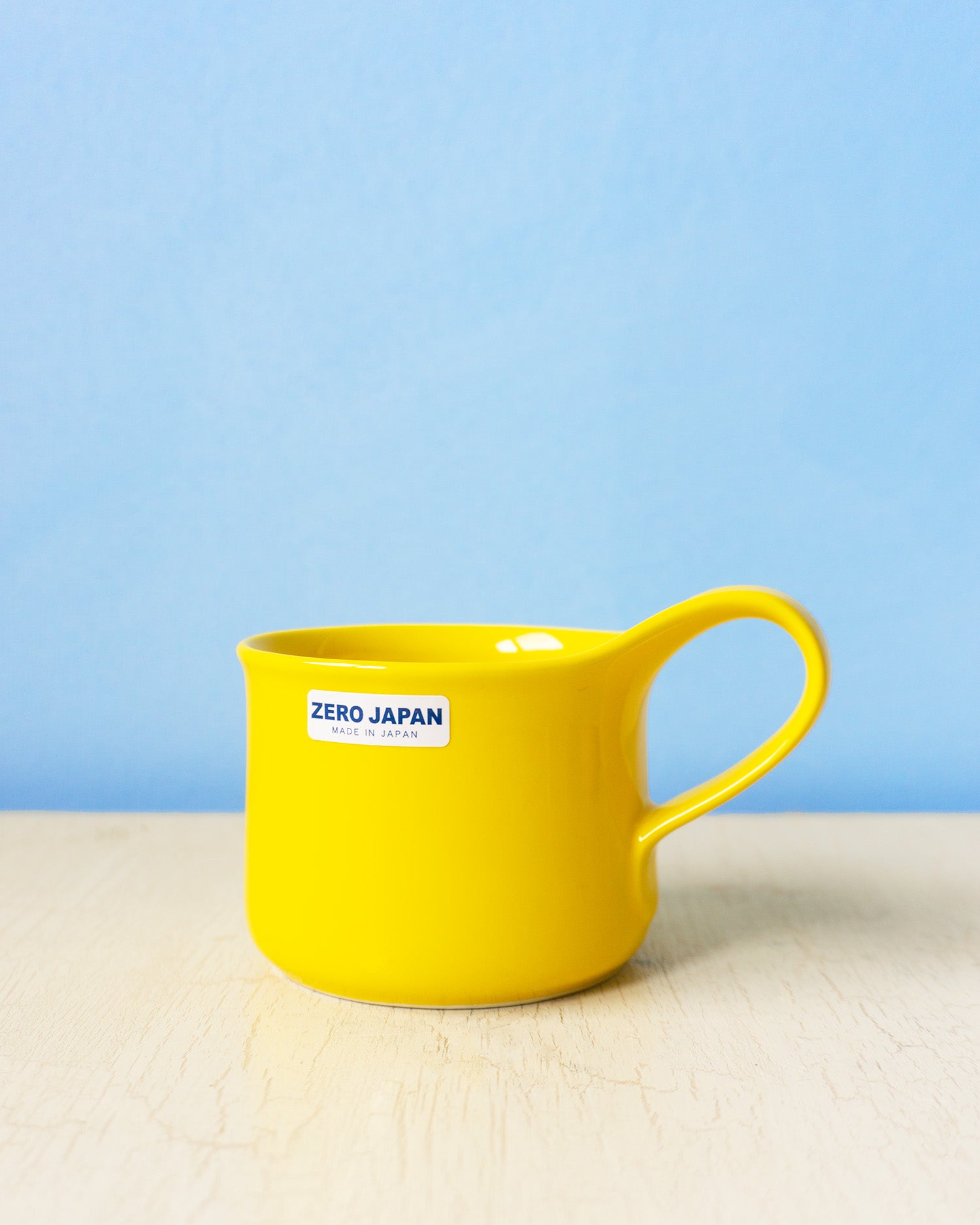 ceramic cafe mug - yellow pepper