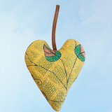 ornament - large lavender heart sachet