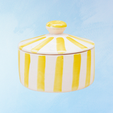 trinket dish - yellow stripe