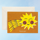 greeting card - you are a star