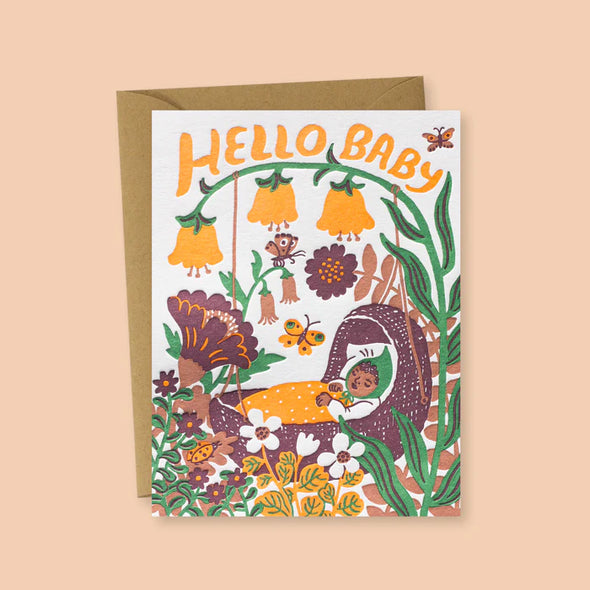 greeting card - hello baby