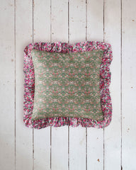 frill cushion - liberty fabric