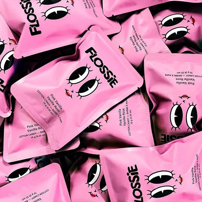 Flossie cotton candy in pink vanilla