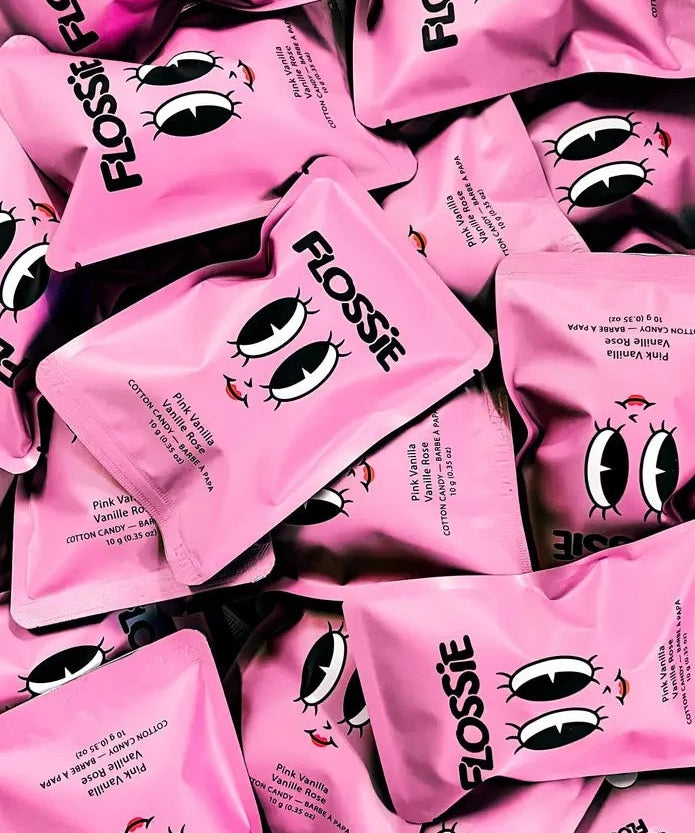 Flossie cotton candy in pink vanilla