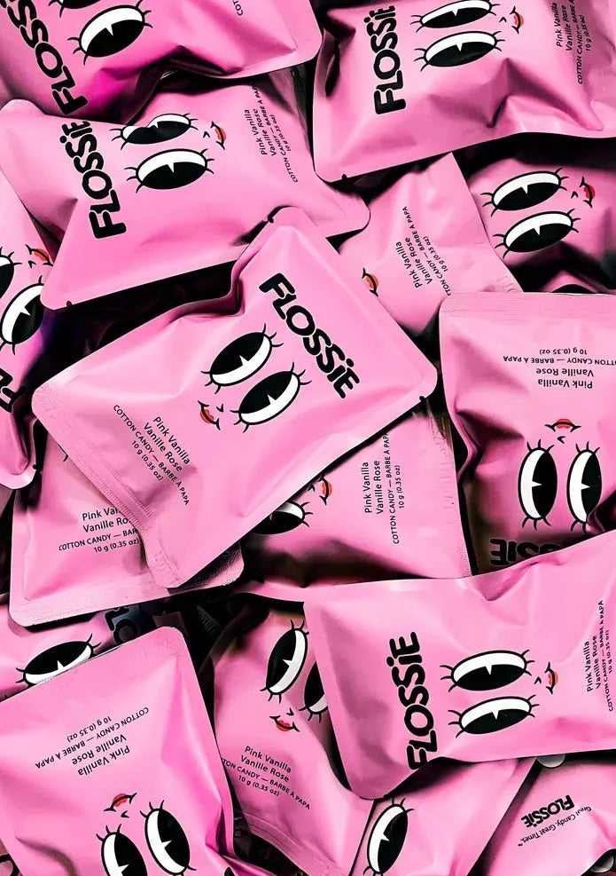 Flossie cotton candy in pink vanilla