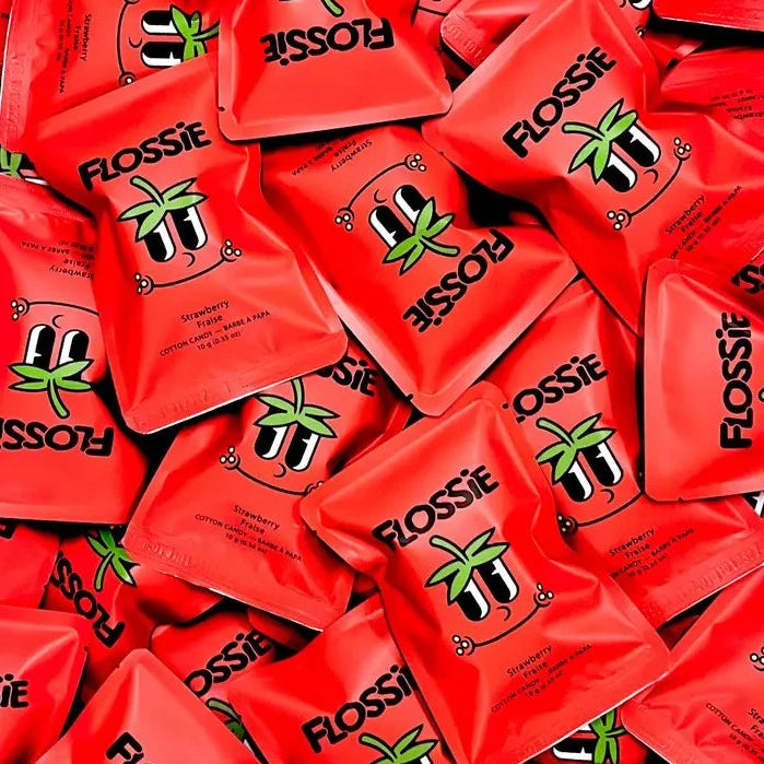 Flossie cotton candy in strawberry