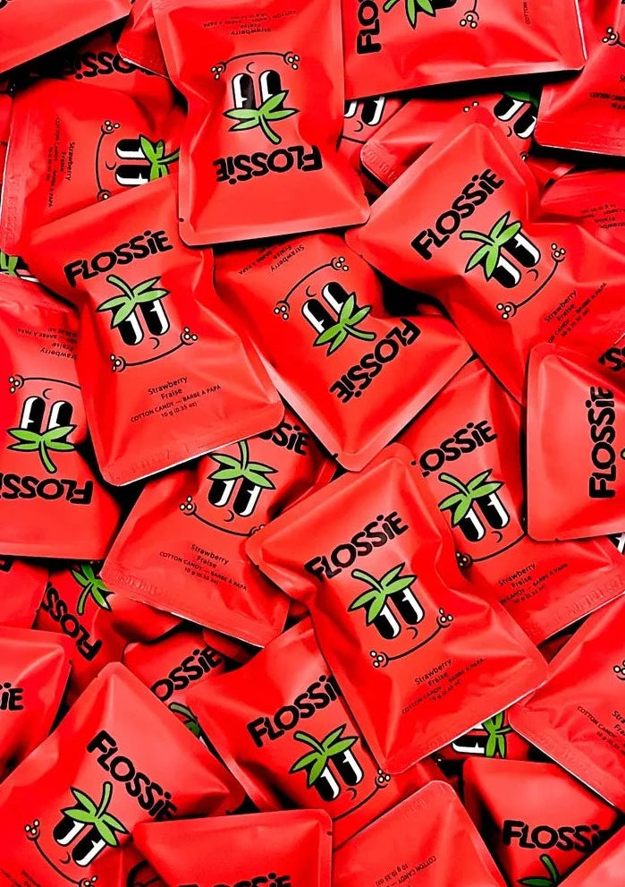 Flossie cotton candy in strawberry