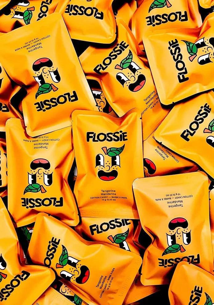 Flossie cotton candy in tangerine 