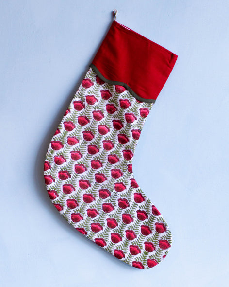 block print stocking