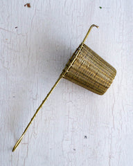 Tightly woven Brass Tea Basket 