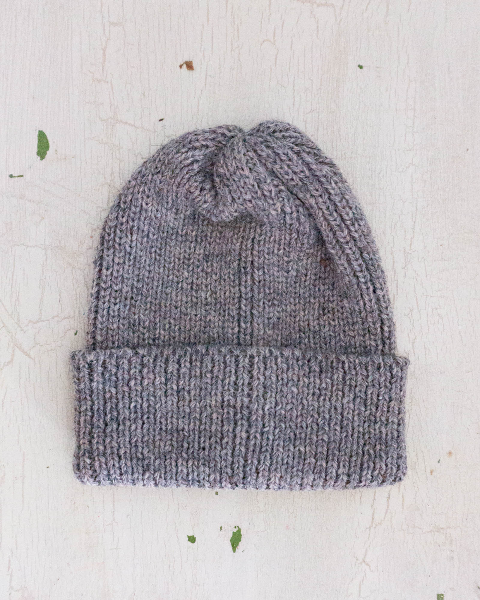 wool toque - heathered grey