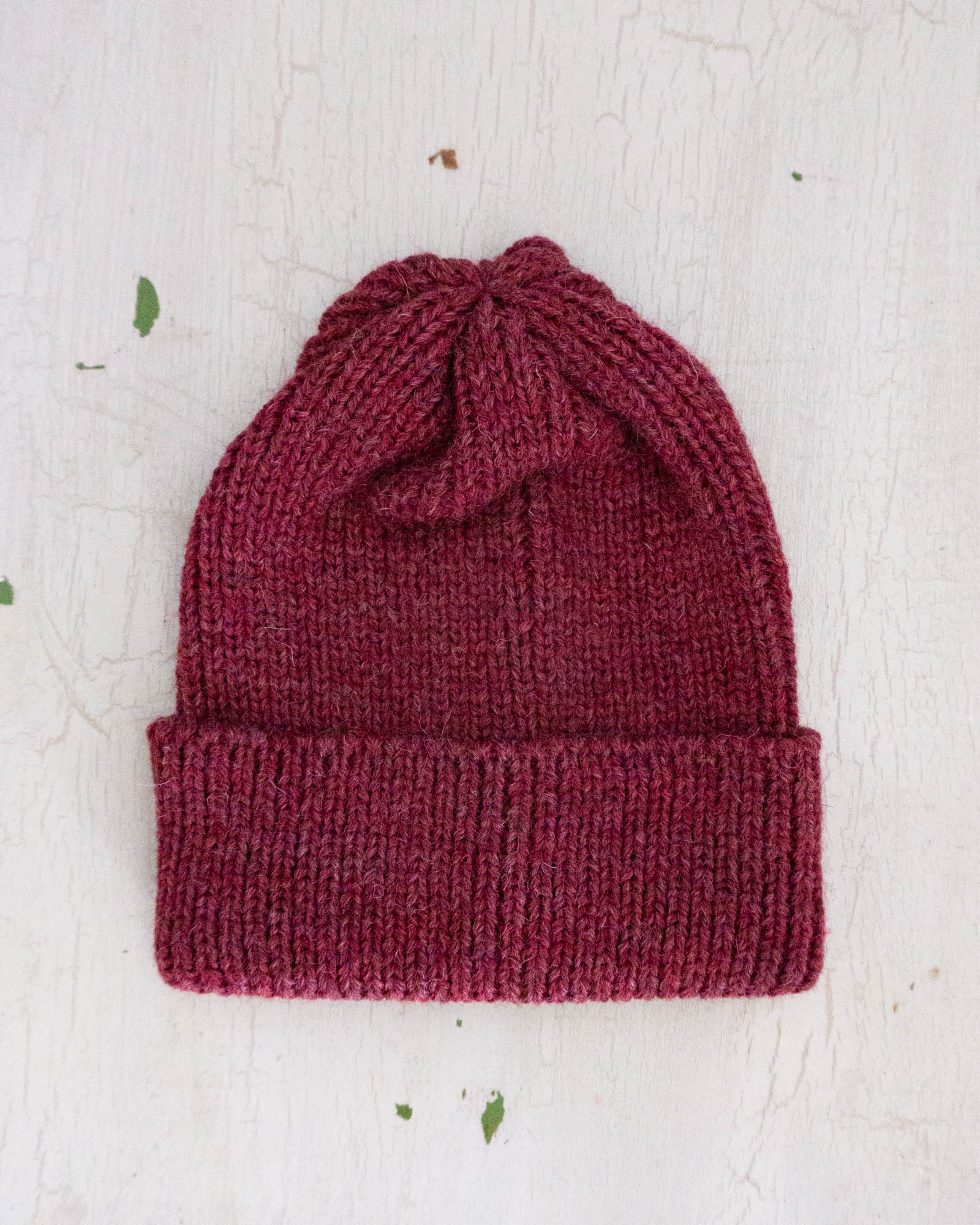 wool toque - raspberry