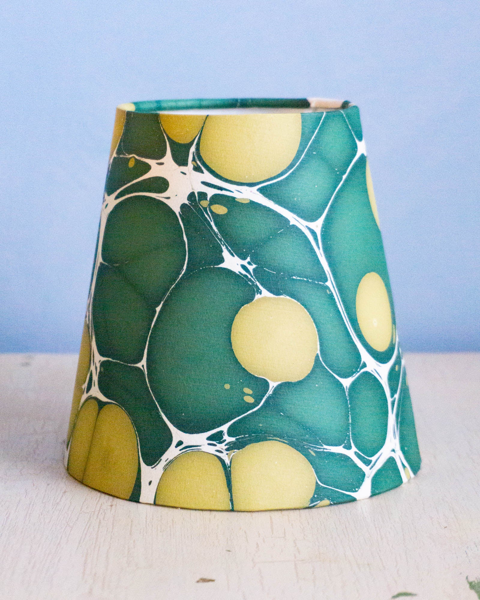 marbled lamp shade - green