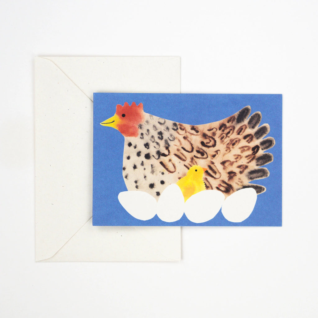 greeting card - hen