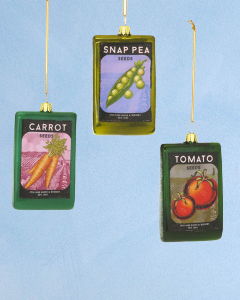 ornament - vegetable seed packet