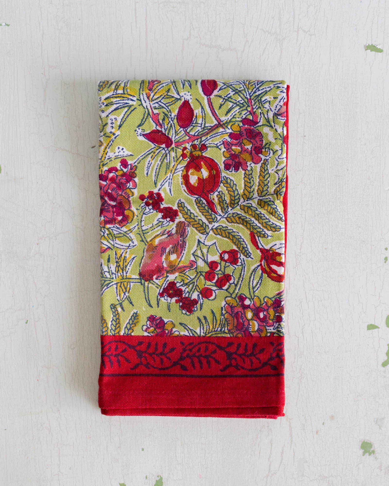 tea towel - pomegranate garden