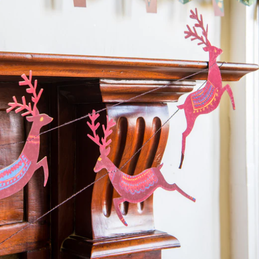 reindeer garland