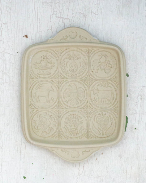 American Butter Art Ceramic Shortbread Pan
