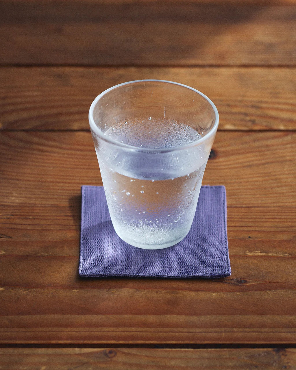 linen coasters - lavender