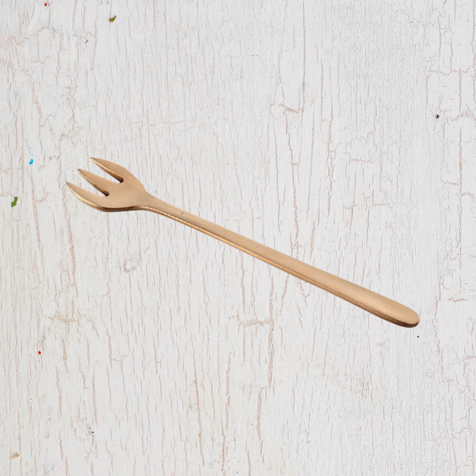 Fog Linen Brass Dessert Fork