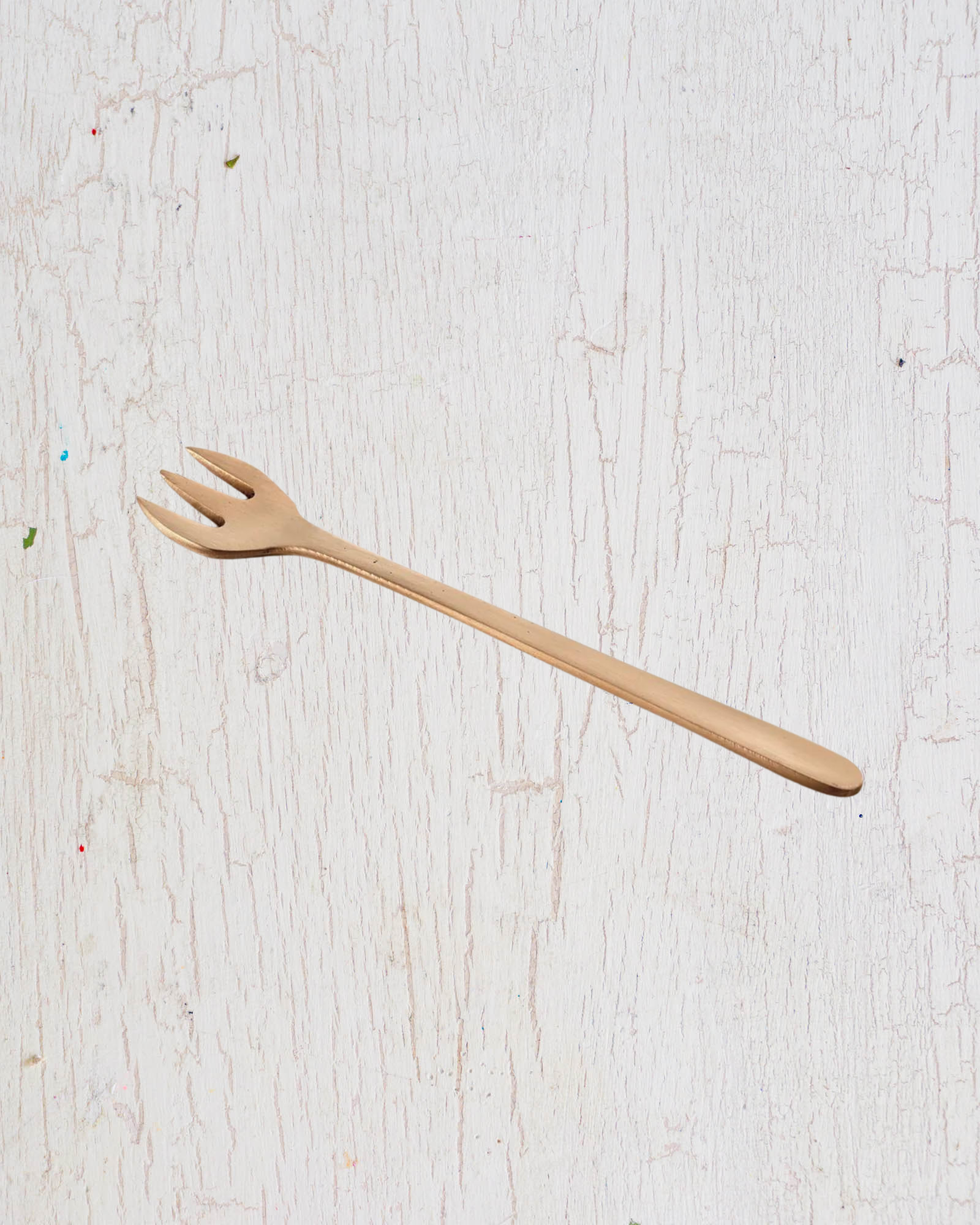 Fog Linen Brass Dessert Fork