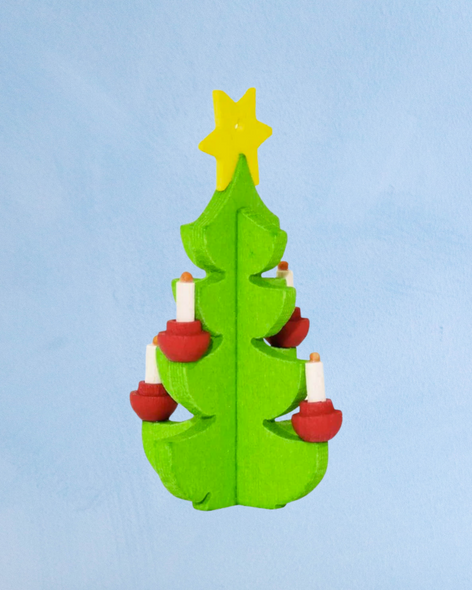 ornament - wooden christmas tree