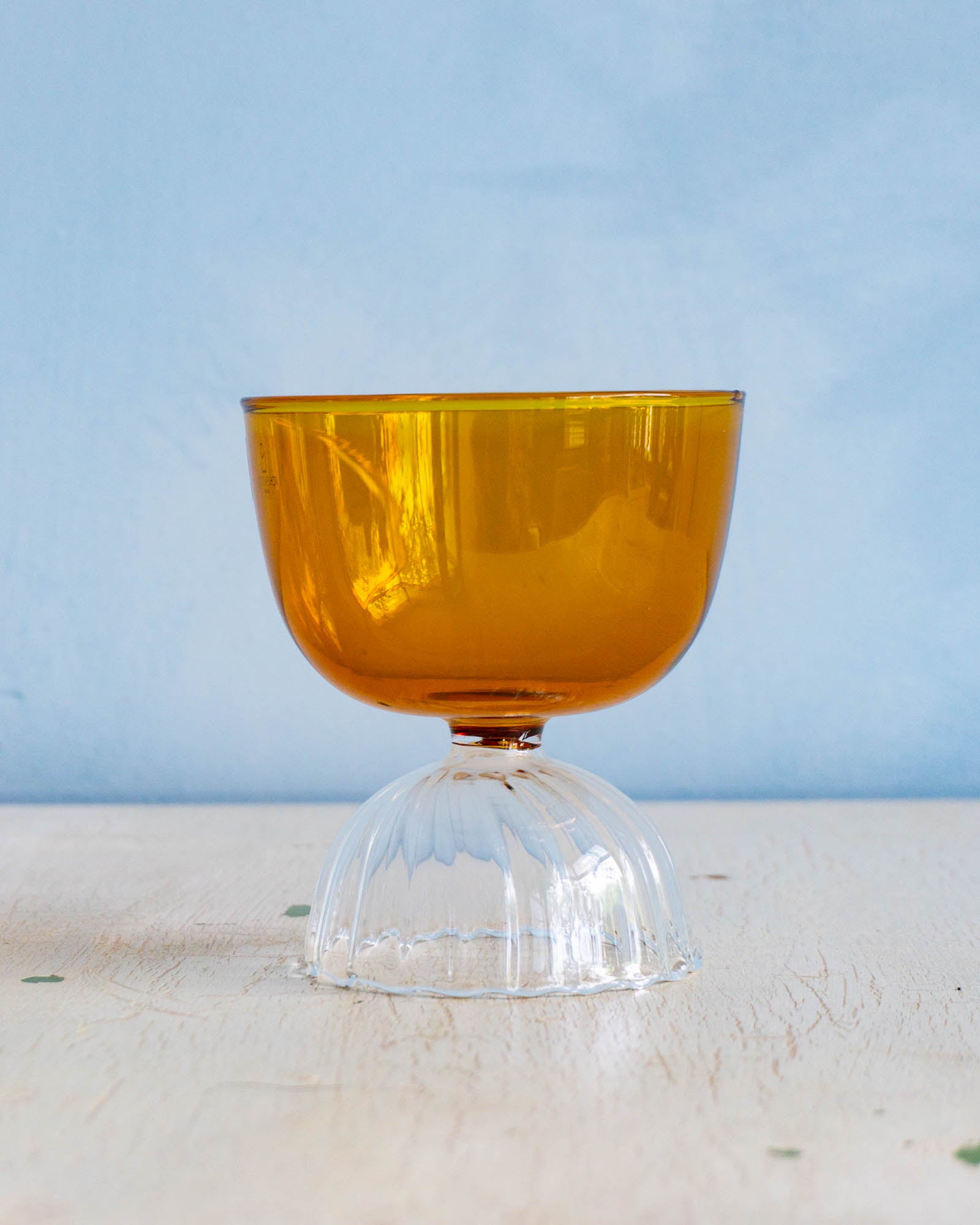 glassware - amber tutu coupe