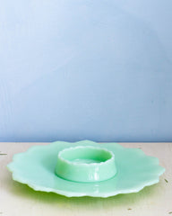 Mosser glass jadeite chip and dip dish