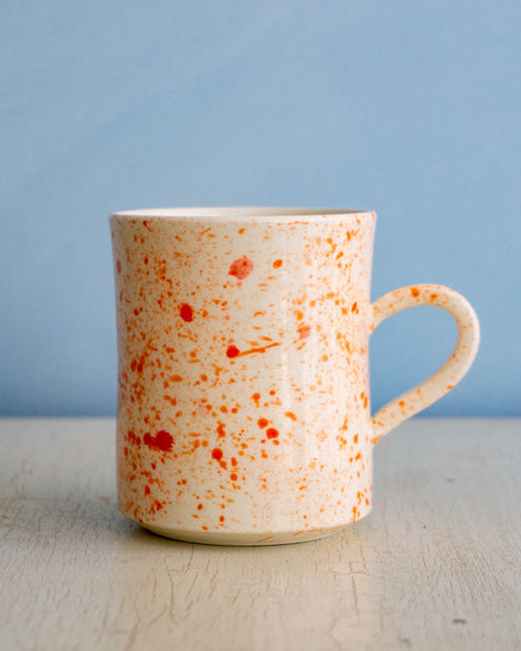 mug - coral spatterware