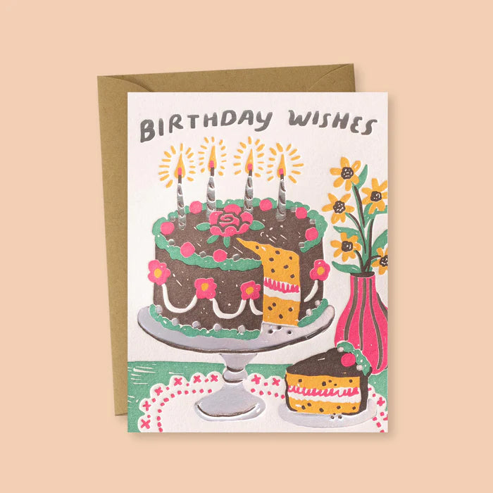 greeting card - birthday cake
