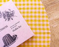 frill tablecloth - mustard